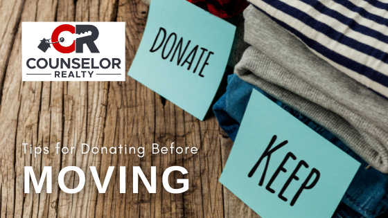 Donating Items Before a Move - Counselor Realty